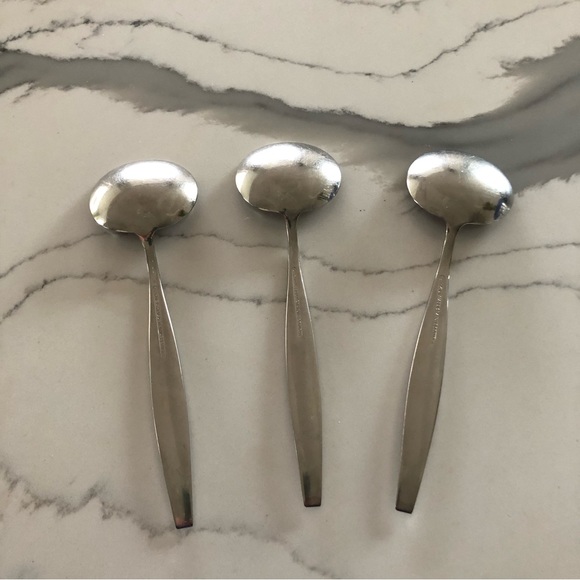 Carvel Hall Stainless Soup Spoons (3) - Picture 2 of 3